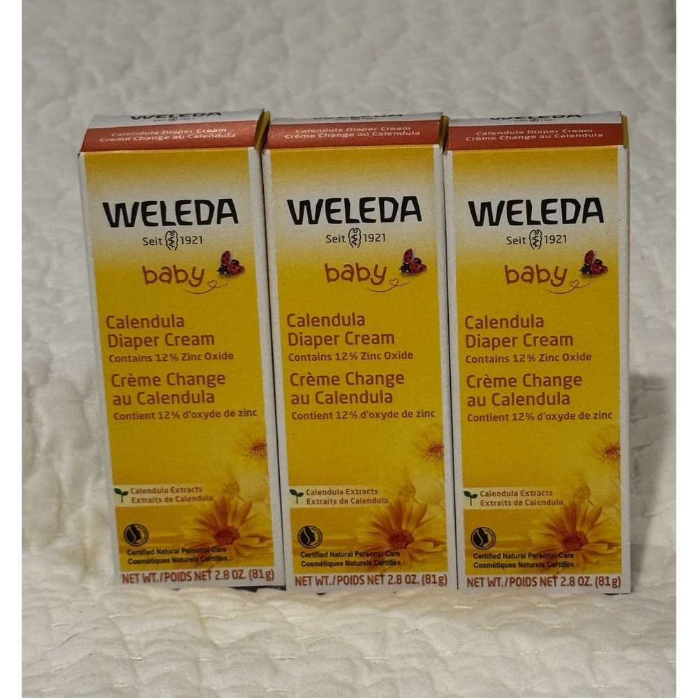 Weleda Baby, Calendula Diaper Cream, Calendula Extracts, 2.8 oz Pack Of 3 10/27